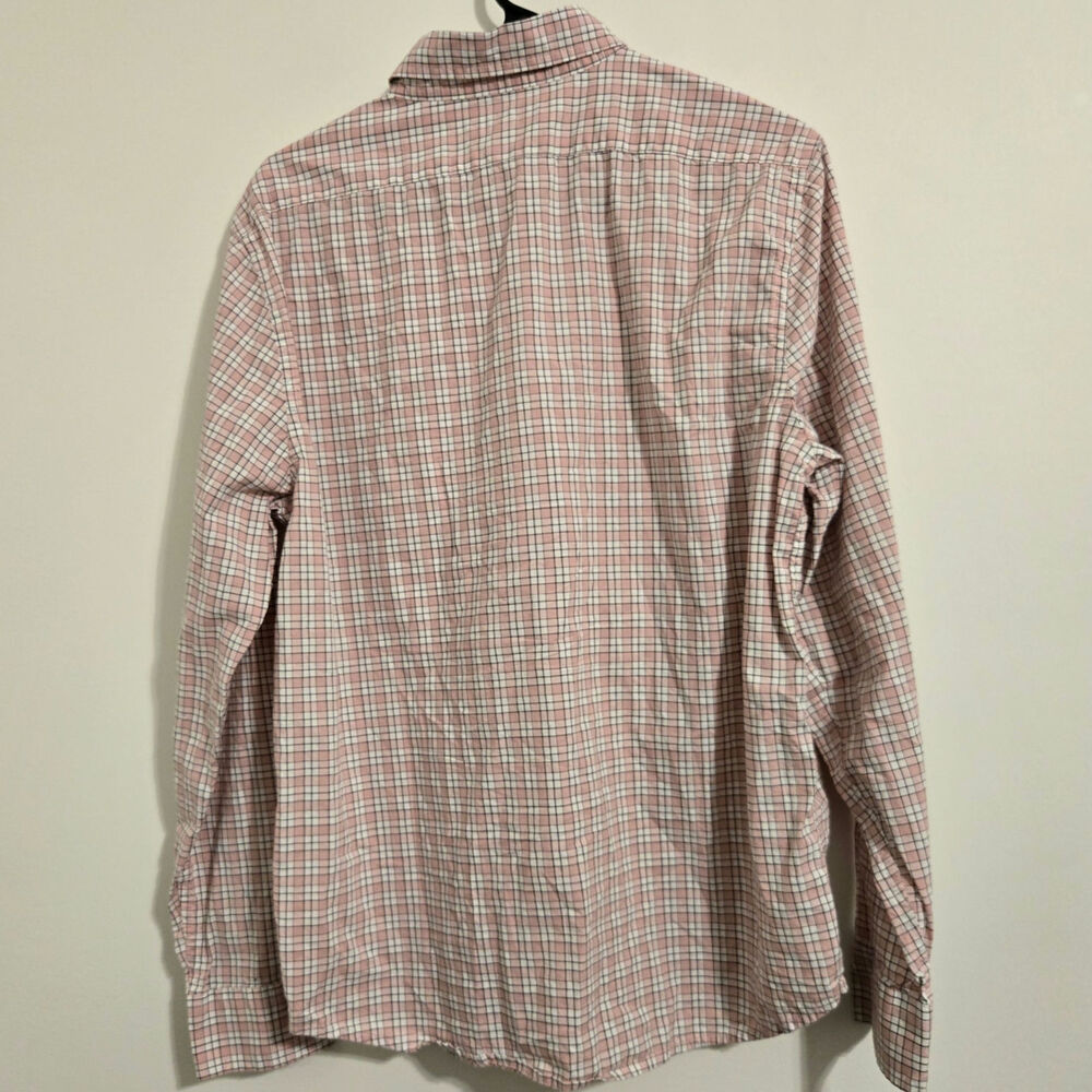 Men's Button-Down Plaid Shirt in Pink by Brooks Brothers - Picture 3 of 7
